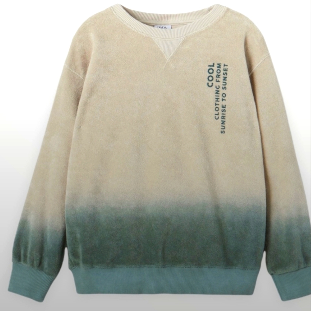 🌿Zara Kids Dip Dye Terry Sweatshirt🌿